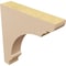 Ekena Millwork 2"W x 10"D x 10"H Thin Hughes Rough Cedar Woodgrain TimberThane Corbel, Primed Tan CORUR02X10X10HUGRCPR - alternate 3